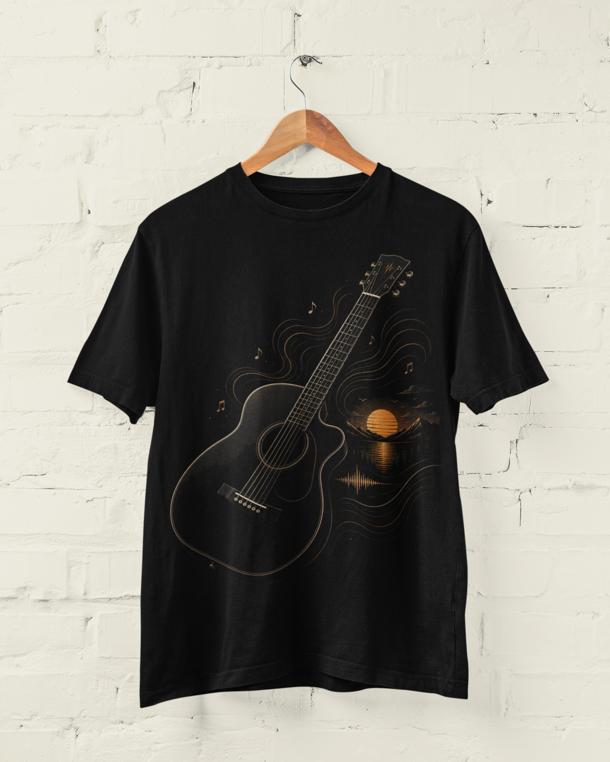 After Hours Acoustic Guitar | Music Lovers Graphic Tee